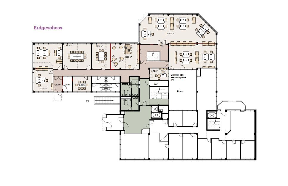 Bürofläche zur Miete provisionsfrei 9,50 € 993 m²<br/>Bürofläche ab 463 m²<br/>Teilbarkeit Unterfeldhaus Erkrath 40699