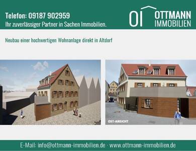Wohnung zum Kauf provisionsfrei 289.000 € 2 Zimmer 51,2 m² 1. Geschoss Altdorf Altdorf b. Nürnberg 90518
