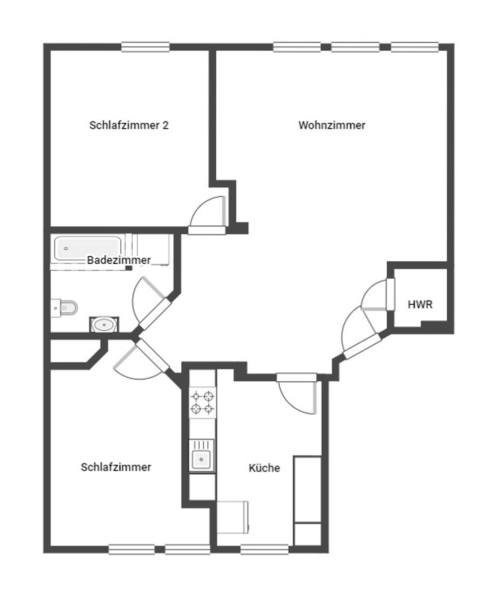 Wohnung zum Kauf 159.000 € 3 Zimmer 64,8 m²<br/>Wohnfläche 3.<br/>Geschoss Hauenhorst Rheine 48432