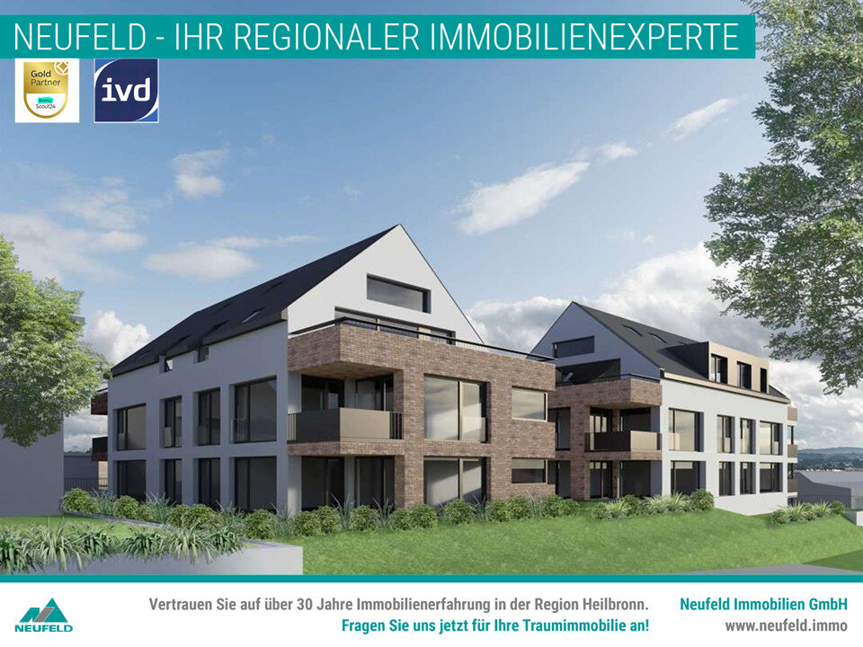 Wohnung zur Miete 1.105 € 4 Zimmer 75,4 m²<br/>Wohnfläche 1.<br/>Geschoss Neckargartach - Nord Heilbronn 74078