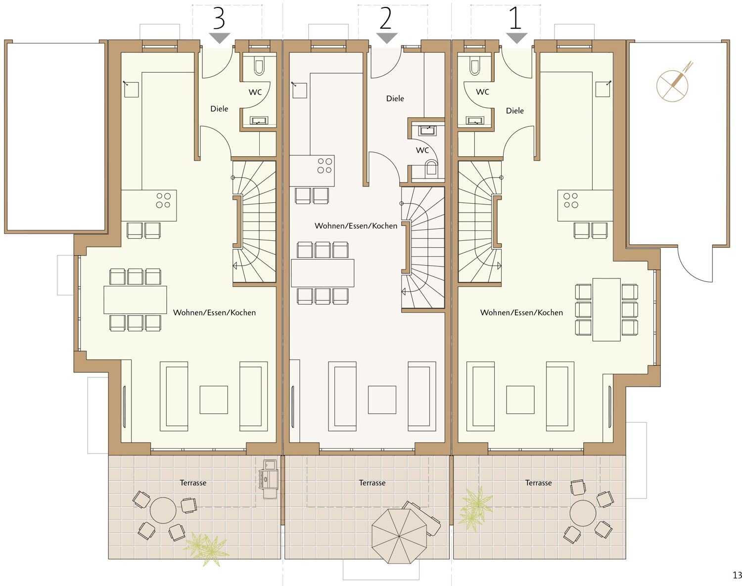 Reihenmittelhaus zum Kauf provisionsfrei 1.399.000 € 5,5 Zimmer 156 m²<br/>Wohnfläche 182 m²<br/>Grundstück Neuhadern München 81375