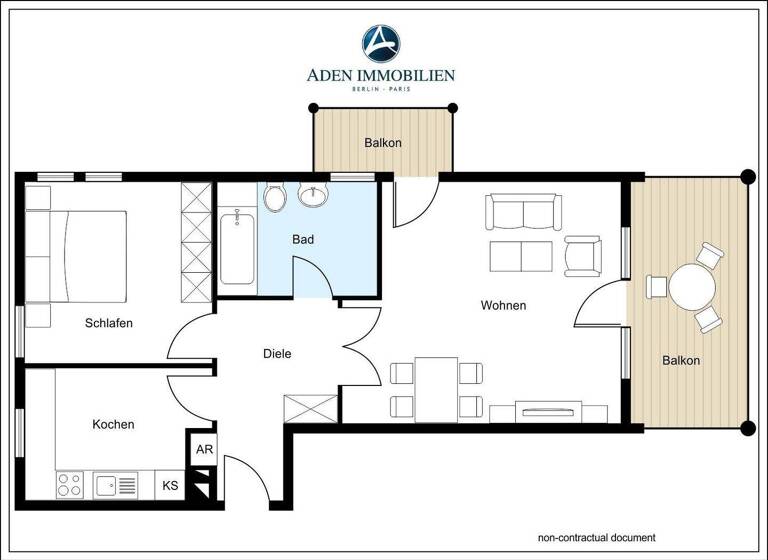 Wohnung zum Kauf provisionsfrei 285.000 € 2 Zimmer 67 m² EG Neubrücker Straße 3 Frohnau Berlin 13465