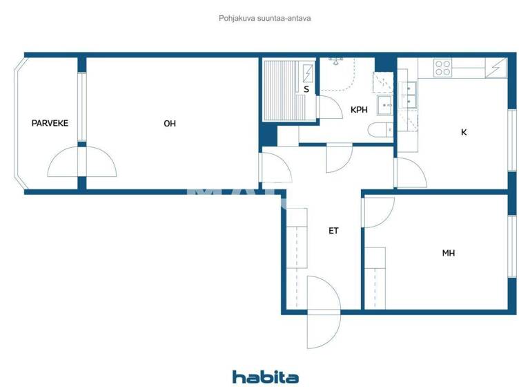 Studio zum Kauf 58.000 € 2 Zimmer 65 m² 2. Geschoss Nordenskiöldintie 3 Loviisa 07940