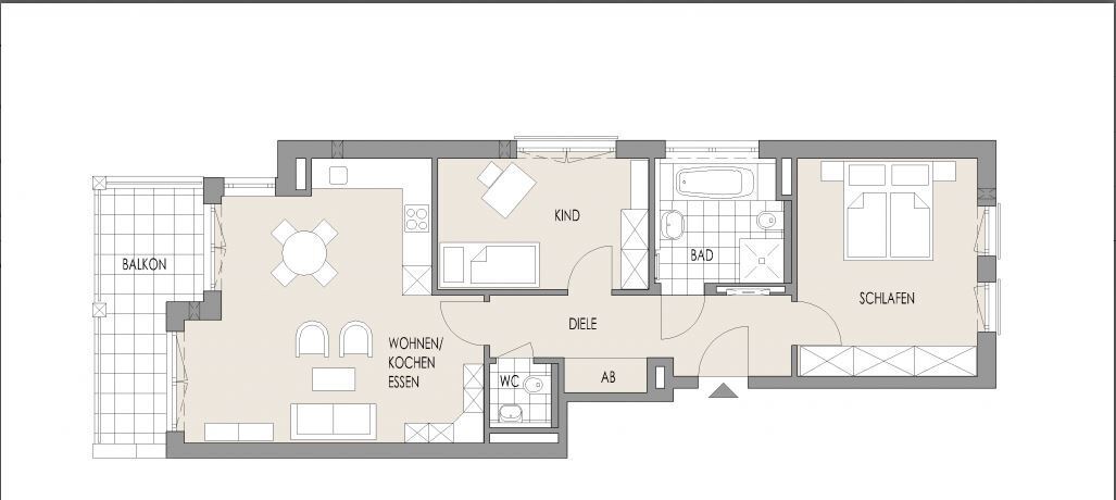 Wohnung zum Kauf provisionsfrei 892.000 € 3 Zimmer 78,3 m²<br/>Wohnfläche EG<br/>Geschoss Gartenstadt Trudering München 81825