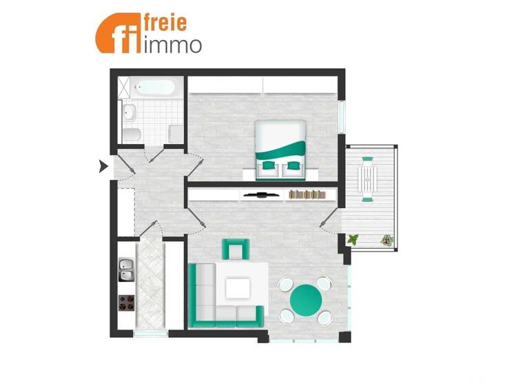 Wohnung zum Kauf 136.000 € 2 Zimmer 57 m² 2. Geschoss Laubegast Dresden 01279