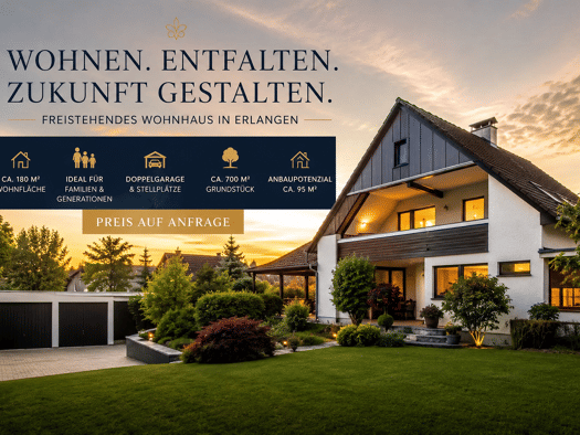 Einfamilienhaus zum Kauf 9 Zimmer 180 m² 772 m² Grundstück Alterlangen Erlangen 91056