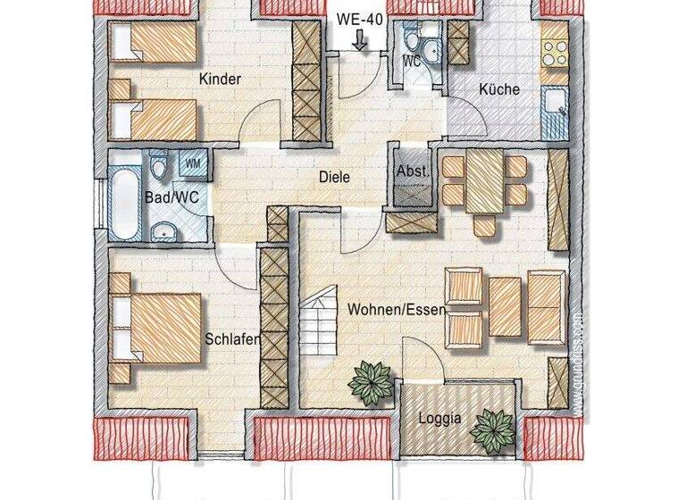 Wohnung zum Kauf 275.000 € 3 Zimmer 93,8 m² Roth 91154