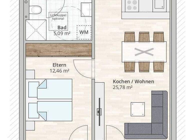 Terrassenwohnung zum Kauf - Erstbezug provisionsfrei 335.000 € 2 Zimmer 47,6 m² 2. Geschoss Baldebrechtgasse 1 Rankweil 6830