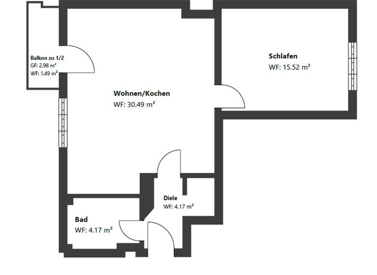Wohnung zum Kauf provisionsfrei 690.000 € 2 Zimmer 56 m² 3. Geschoss Jakob-Klar-Str. 11 Schwabing-West München 80796