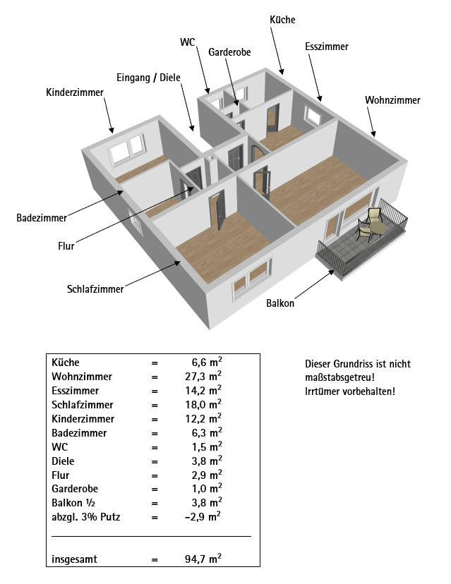 Wohnung zum Kauf 270.000 € 3,5 Zimmer 95 m²<br/>Wohnfläche Degerfelden Rheinfelden 79618