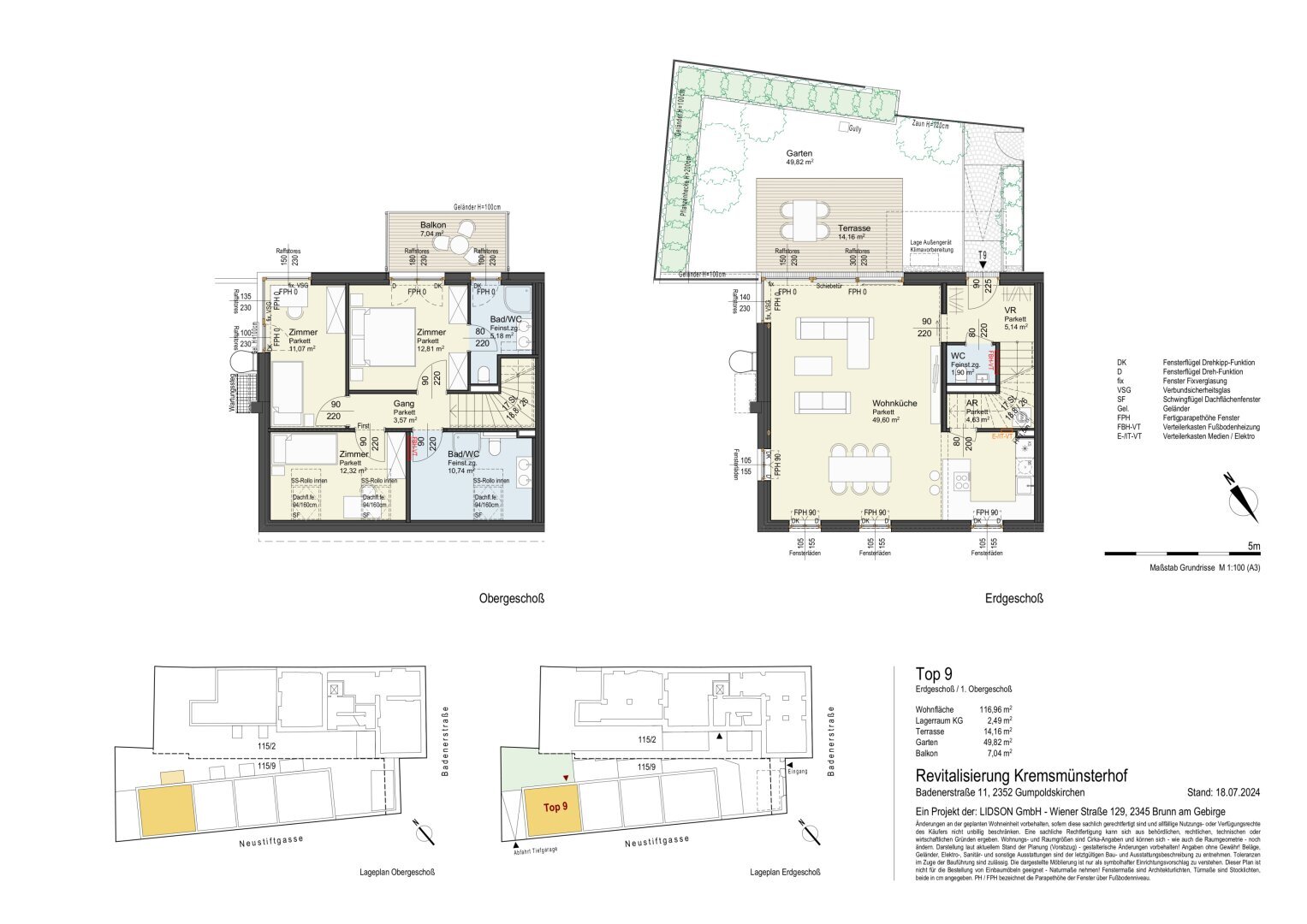 Reihenendhaus zum Kauf 869.000 € 4 Zimmer 117 m²<br/>Wohnfläche Gumpoldskirchen 2352