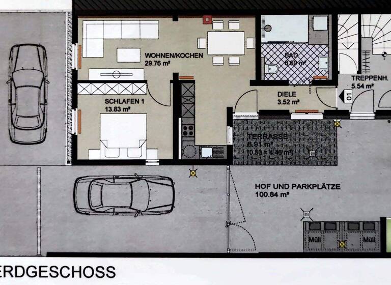 Terrassenwohnung zur Miete 750 € 2 Zimmer 62 m² Weismark-Feyen Trier 54294