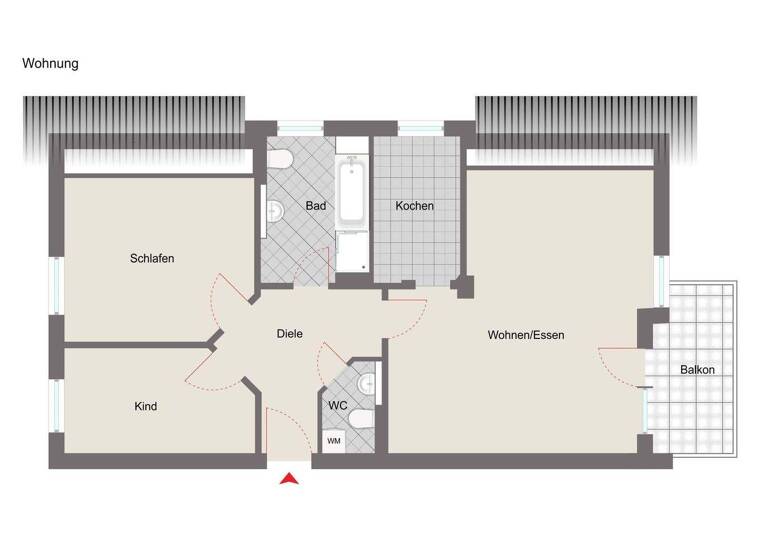 Wohnung zum Kauf 165.000 € 3 Zimmer 73,6 m² Niederfüllbach 96489