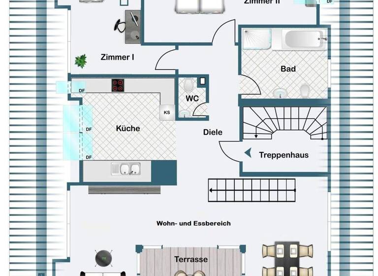 Maisonette zum Kauf 925.000 € 3 Zimmer 87,5 m² Bockenheim Frankfurt am Main 60487