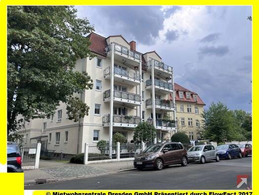 Wohnung zur Miete 605 € 2 Zimmer 67,8 m² EG Pohlandstraße 39 Striesen-Ost Dresden 01309