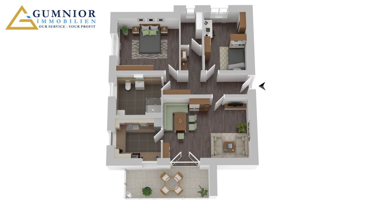 Terrassenwohnung zum Kauf provisionsfrei 295.875 € 3 Zimmer 86,8 m²<br/>Wohnfläche ab sofort<br/>Verfügbarkeit Speichersdorf Speichersdorf 95469