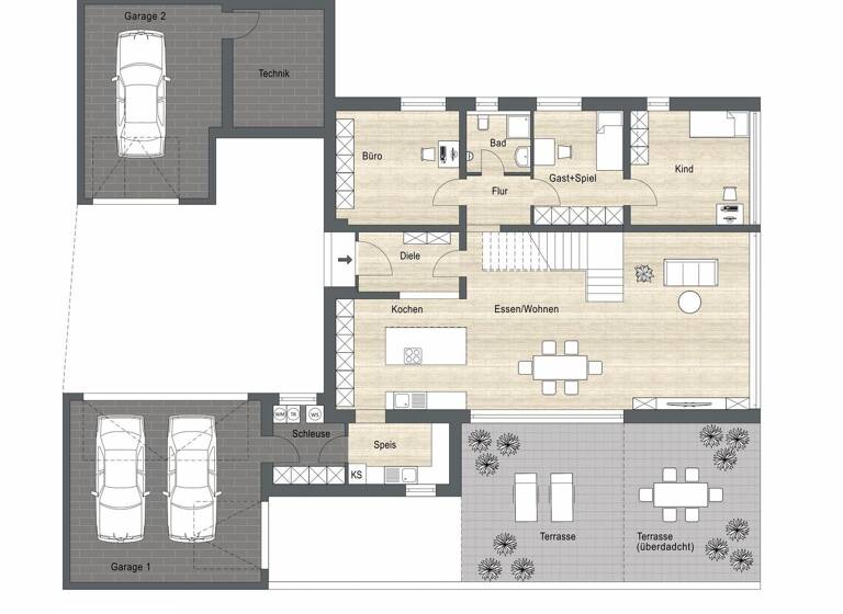 Haus zum Kauf provisionsfrei 1.249.000 € 6 Zimmer 272 m² 714 m² Grundstück Oberwöhr Münchsmünster 85126