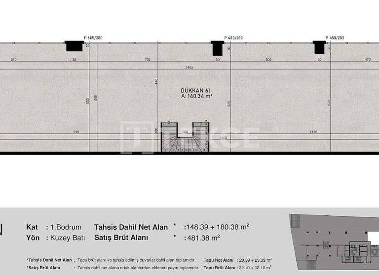Ladenfläche zum Kauf 2.575.000 € 1 Zimmer 538 m² Verkaufsfläche Istanbul 34746