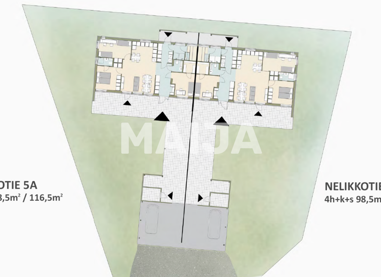 Doppelhaushälfte zum Kauf 339.000 € 4 Zimmer 98,5 m² 700 m² Grundstück Nelikkotie 5 Oulu 90630