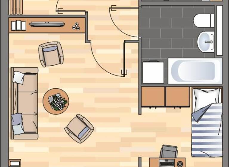 Studio zur Miete 479 € 1 Zimmer 48,1 m² 1. Geschoss frei ab 28.04.2026 Sollingstraße 4 Grone Göttingen 37081