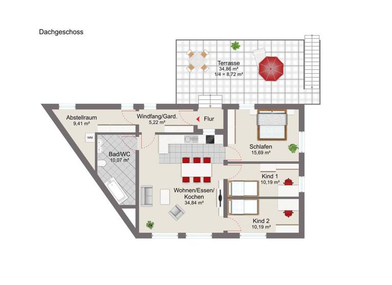 Wohnung zur Miete 970 € 4,5 Zimmer 104 m² Hutthurm 94116