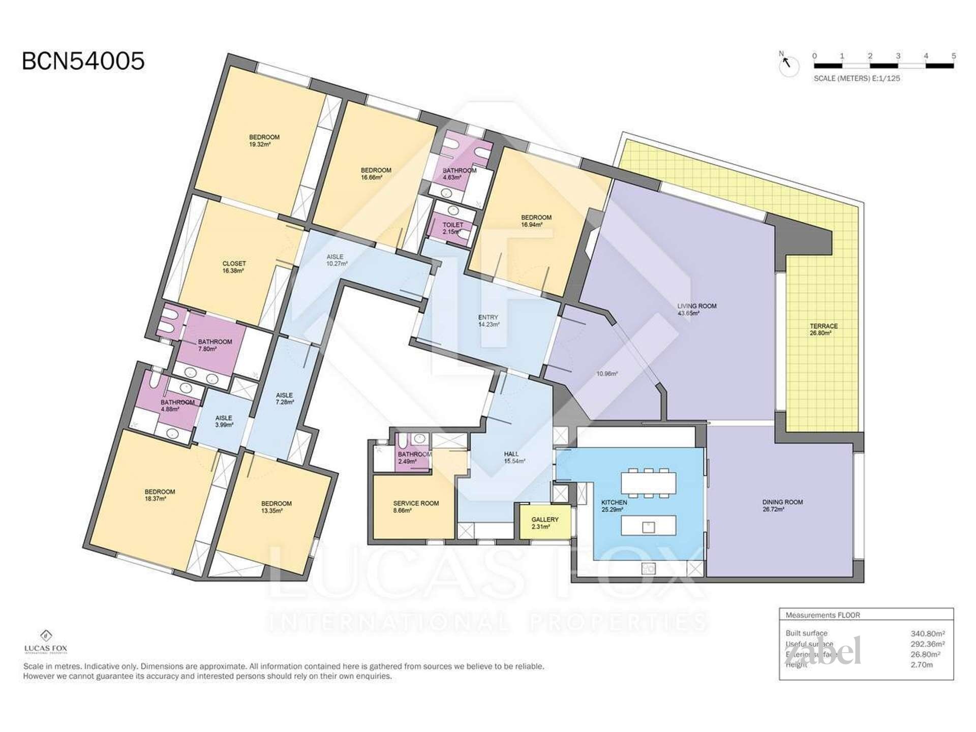 Wohnung zum Kauf provisionsfrei 3.800.000 € 10 Zimmer 340 m²<br/>Wohnfläche Barcelona 08031