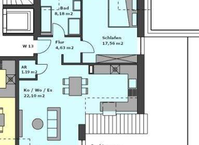 Wohnung zur Miete 1.130 € 2 Zimmer 70,1 m² 2. Geschoss frei ab 01.05.2026 Danziger Straße 10 Stadeln Fürth 90765