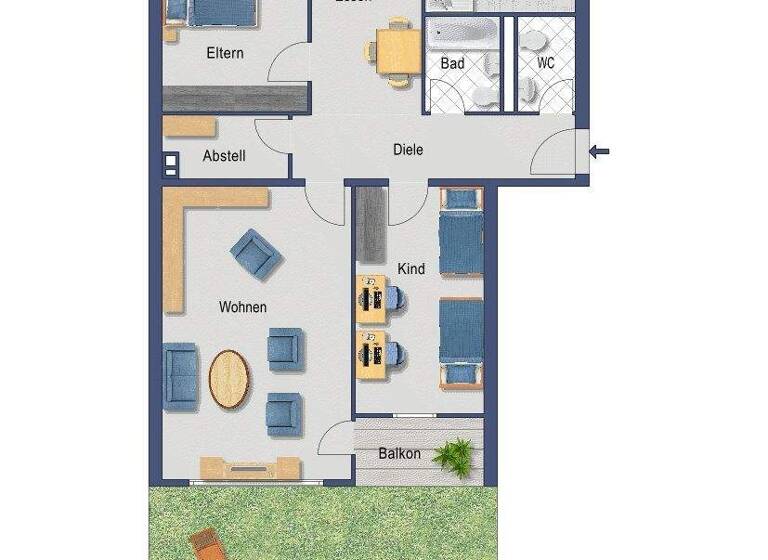 Wohnung zum Kauf provisionsfrei 319.000 € 3 Zimmer 100 m² EG Diepenbeekallee 2 Weiden Köln 50858