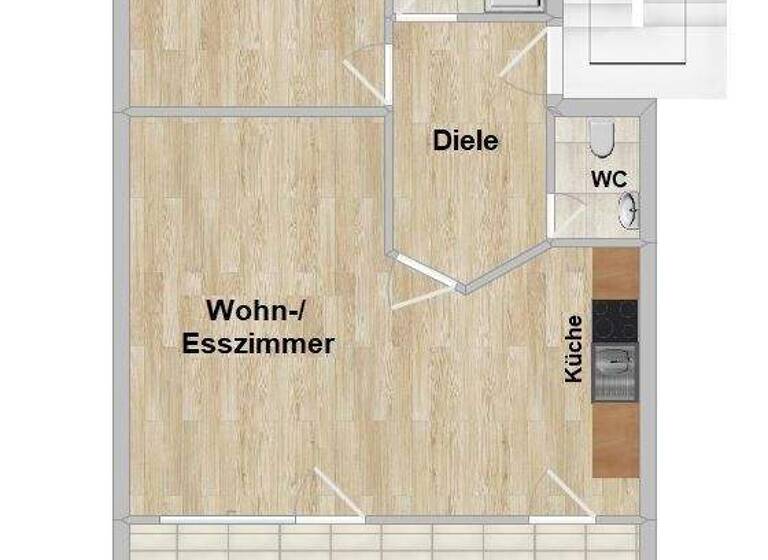 Wohnung zum Kauf 198.000 € 2 Zimmer 73 m² 1. Geschoss Altenbauna Baunatal 34225
