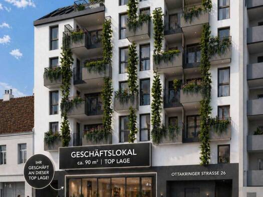 Ladenfläche zum Kauf - Erstbezug 357.600 € Ottakringer Straße 26 Hernals 1170