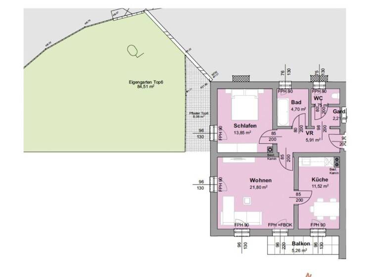 Wohnung zum Kauf 169.000 € 2,5 Zimmer 61,7 m² 1. Geschoss Lindenweg 3 Kirchheim im Innkreis 4932