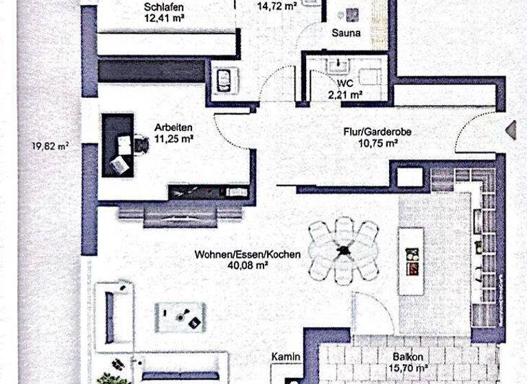 Penthouse zur Miete 1.580 € 3 Zimmer 109 m² 2. Geschoss frei ab 01.03.2026 Weiden 92637