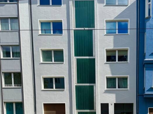 Wohnung zur Miete 1.015 € 1 Zimmer 56,4 m² Geschoss 1/5 frei ab sofort Heresbachstraße 16 Bilk Düsseldorf 40223