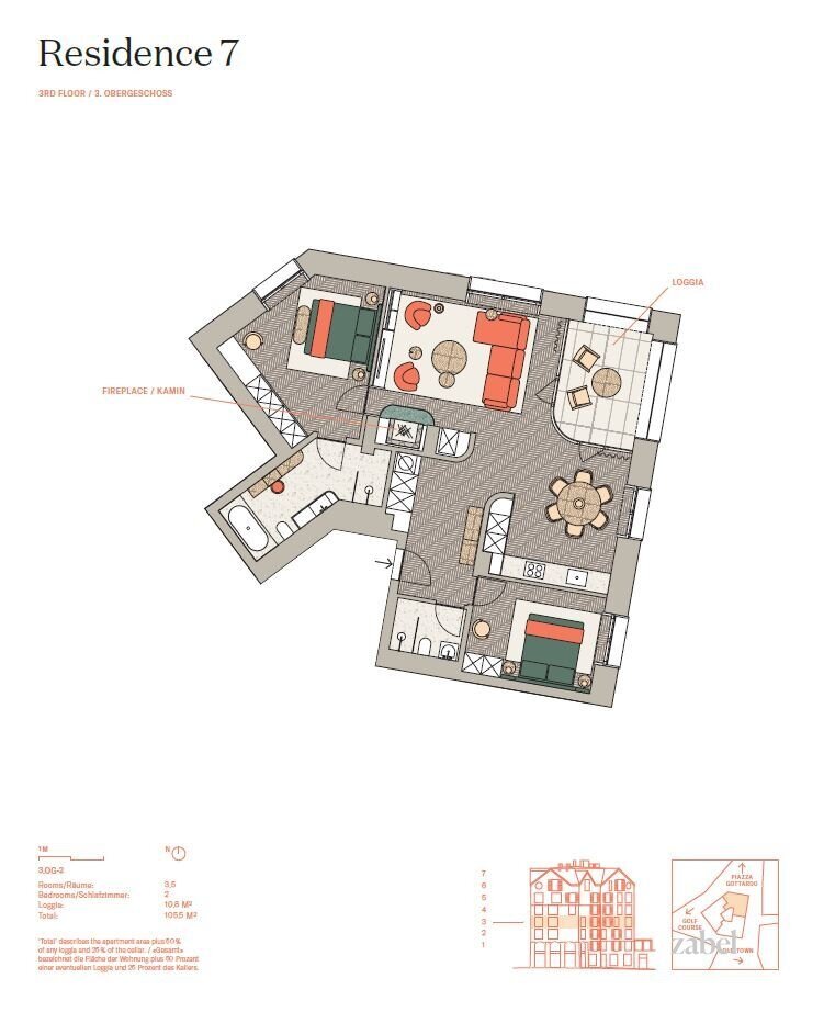 Wohnung zum Kauf 2.054.213 € 3,5 Zimmer 105,5 m²<br/>Wohnfläche 3.<br/>Geschoss Furkagasse 9 Andermatt 6490