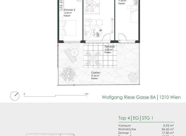 Wohnung zum Kauf - Erstbezug provisionsfrei 479.000 € 3 Zimmer 82,8 m² EG Wolfgang-Riese-Gasse 8A Wien 1210
