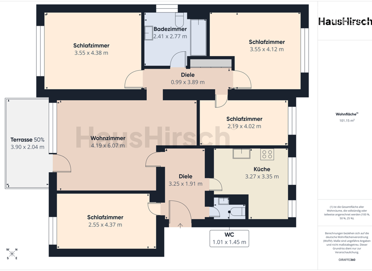 Wohnung zum Kauf 339.950 € 5 Zimmer 99 m² EG Gilching 82205