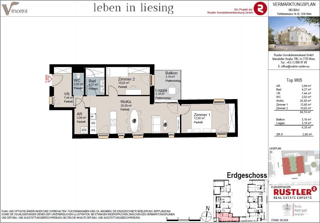 Wohnung zur Miete 1.025 € 3 Zimmer 64,7 m²<br/>Wohnfläche 01.01.2025<br/>Verfügbarkeit Wien 1230