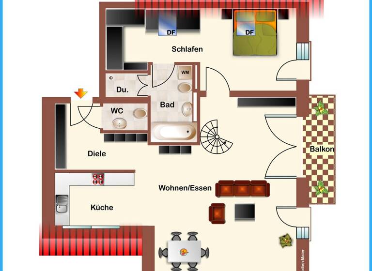 Wohnung zum Kauf provisionsfrei 989.000 € 3 Zimmer 116,6 m² 2. Geschoss Allach-Untermenzing München / Allach 80999