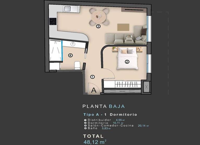 Studio zum Kauf provisionsfrei 158.000 € 1 Zimmer 48 m² Torrevieja