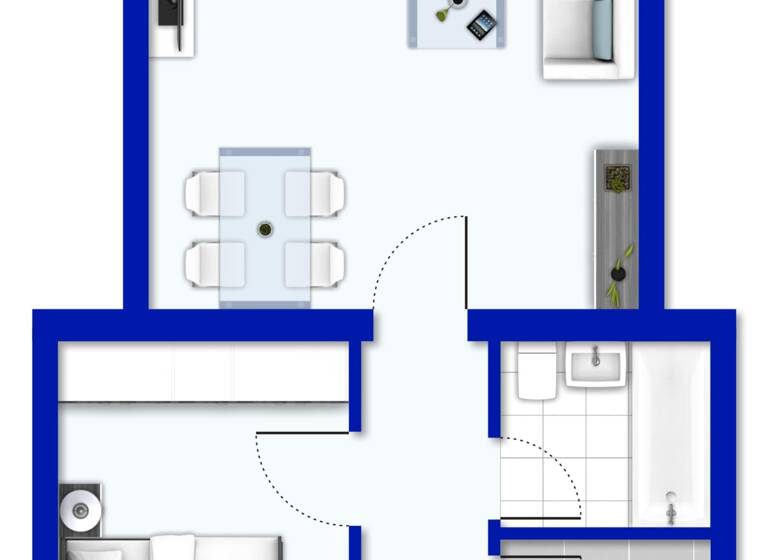 Wohnung zum Kauf 180.000 € 2 Zimmer 52,3 m²<br/>Wohnfläche Stadtmitte Neu-Ulm 89231
