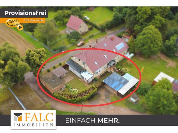 Doppelhaushälfte zum Kauf provisionsfrei 160.000 € 5 Zimmer 180 m² 560 m² Grundstück Klein Ziethen Ziethen 16247