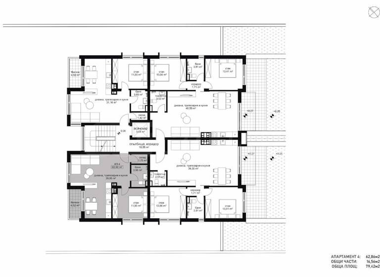 Studio zum Kauf 235.000 € 2 Zimmer 79,4 m² Sofia