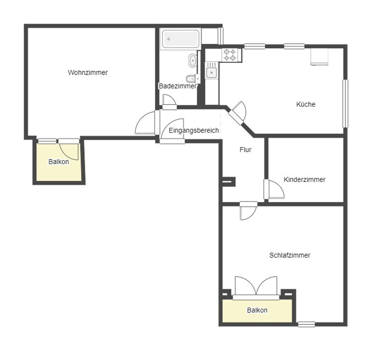 Wohnung zum Kauf 389.000 € 3 Zimmer 75 m²<br/>Wohnfläche 3.<br/>Geschoss Bleich und Pfärrle Augsburg 86152