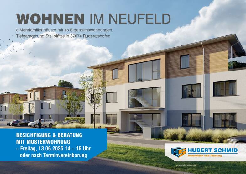 Wohnung zum Kauf - Neubau provisionsfrei 769.500 € 3 Zimmer 127,1 m² Dachgeschoss, 2. Geschoss Ruderatshofen Ruderatshofen 87674
