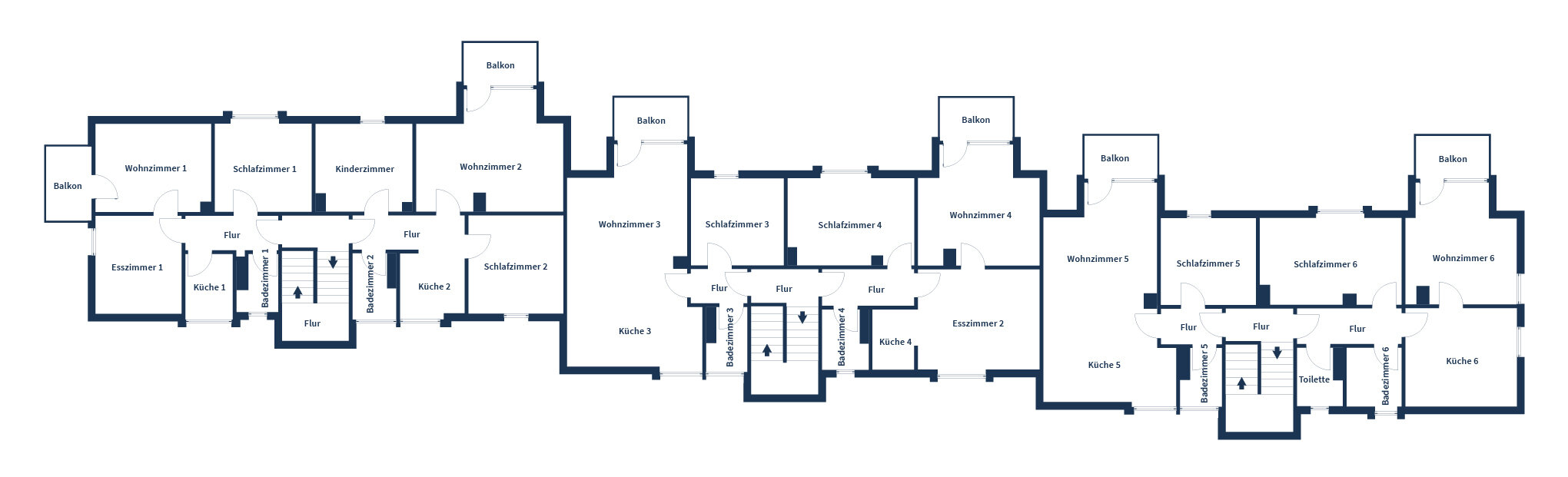 Mehrfamilienhaus zum Kauf 1.685.000 € 48 Zimmer 827,6 m²<br/>Wohnfläche 2.210 m²<br/>Grundstück Detmold - Kernstadt Detmold 32756