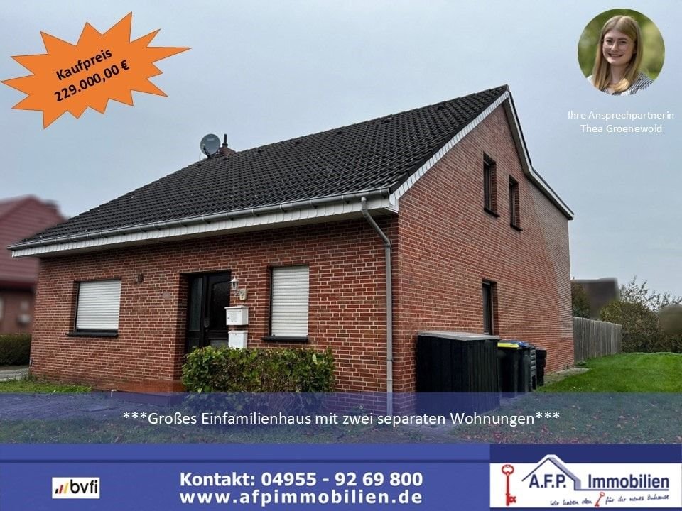 Mehrfamilienhaus zum Kauf 229.000 € 7 Zimmer 200 m²<br/>Wohnfläche 960 m²<br/>Grundstück Bockhorst 26897