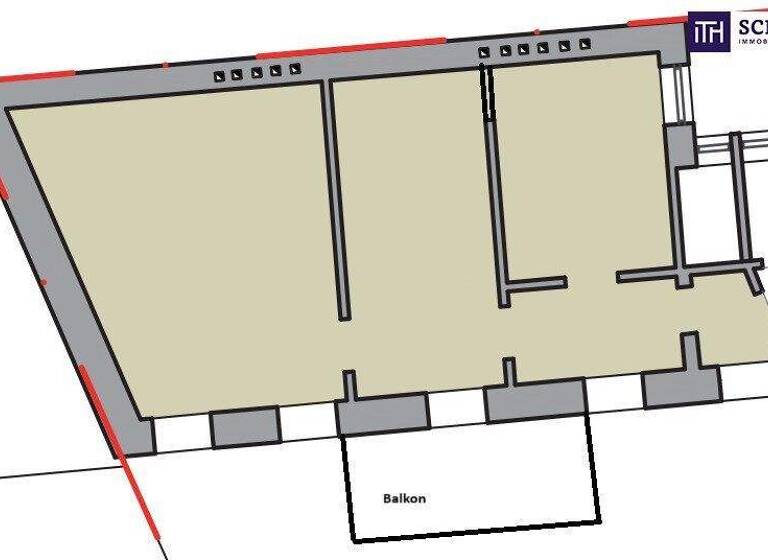 Wohnung zum Kauf 250.000 € 2 Zimmer 46 m² 1. Geschoss Jägerstraße Wien 1200