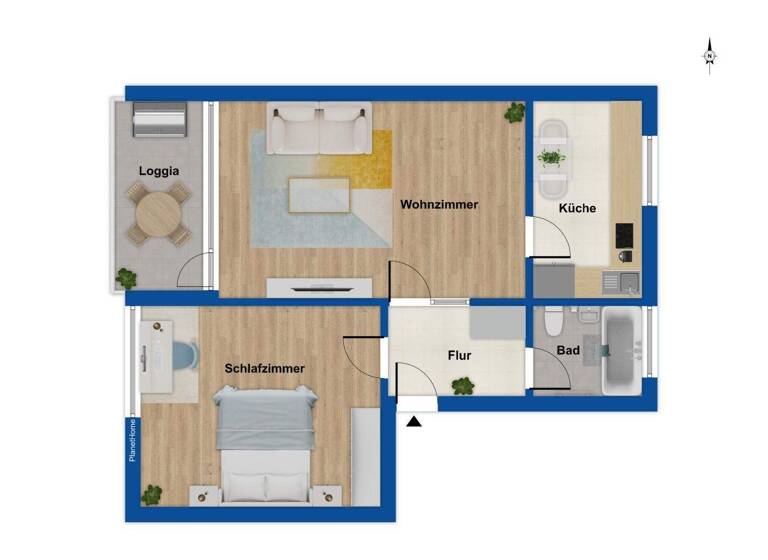 Wohnung zum Kauf 169.000 € 2,5 Zimmer 61 m² 3. Geschoss Kinderhaus Münster 48159