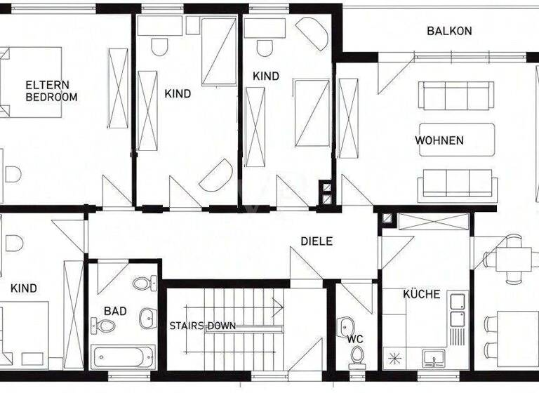 Wohnung zur Miete 900 € 5,5 Zimmer 120 m² 1. Geschoss Birkenfeld Neustadt an der Aisch / Birkenfeld 91413