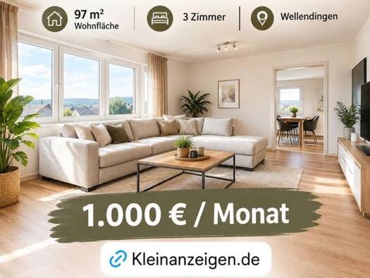 Doppelhaushälfte zur Miete 1.000 € 3 Zimmer 97 m² frei ab 01.11.2026 Wellendingen Wellendingen 78669